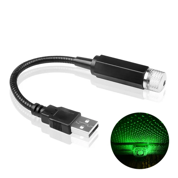 Adjustable Night Lights Mini LED Car Roof Decoration Projection Starlight USB Car Interior Ceiling Laser Atmosphere Light