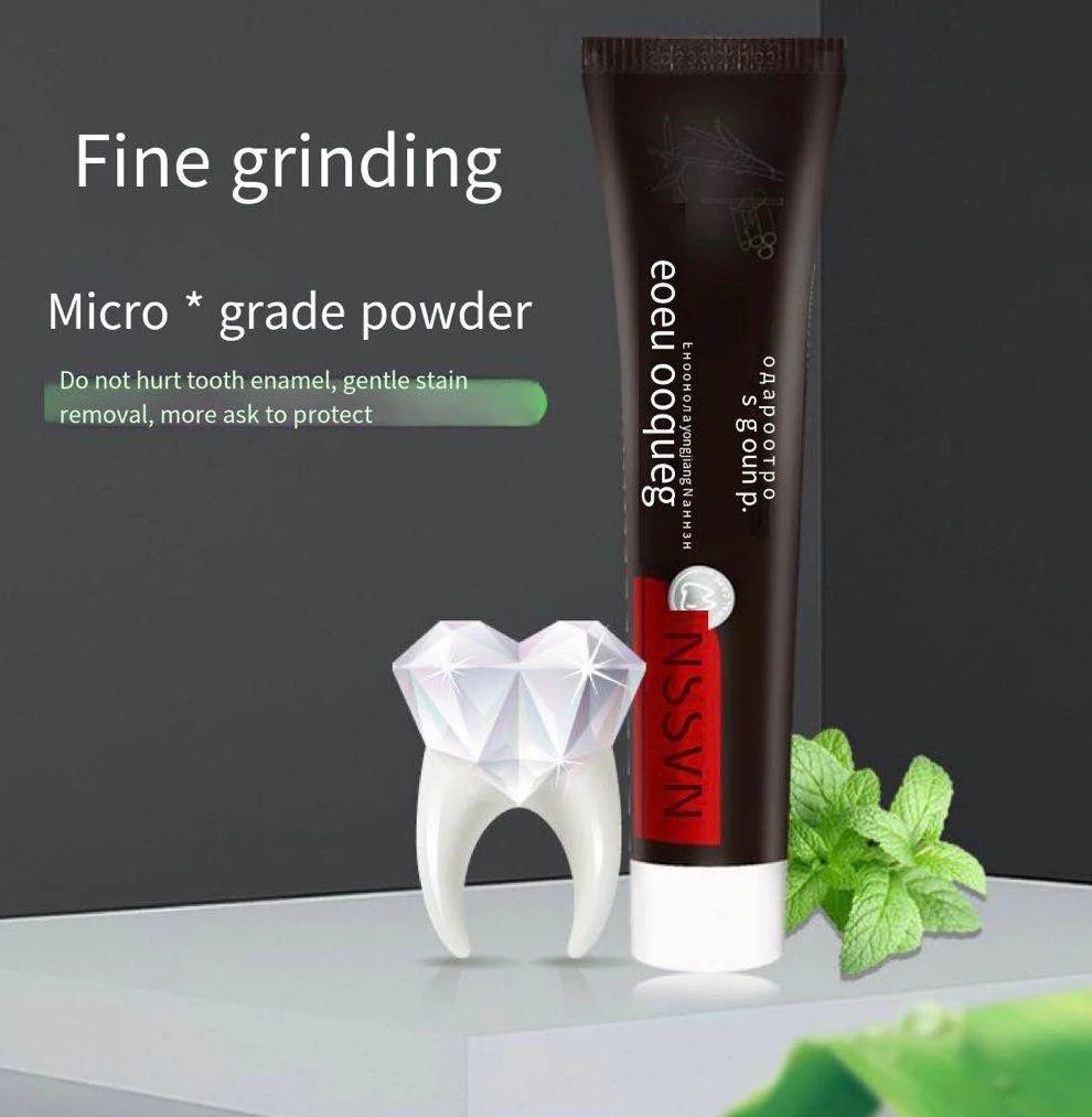 
Bamboo charcoal mint whitening with toothpaste 