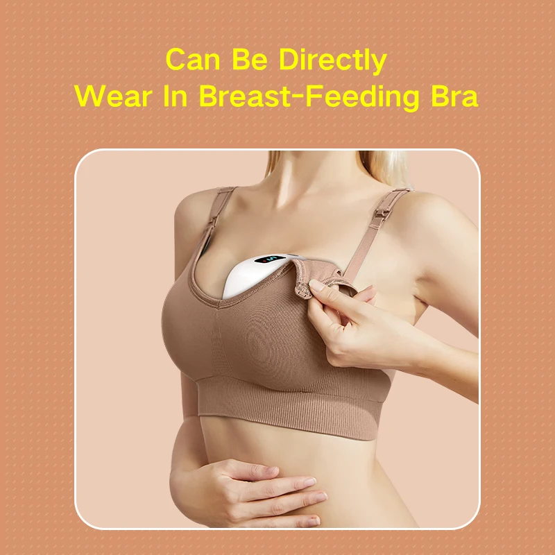 Intelligent Handsfree Wireless Breast Pump Hands Free Double Electric Breast Pump OEM Milk Smart Silicone Wearable Breast Pump