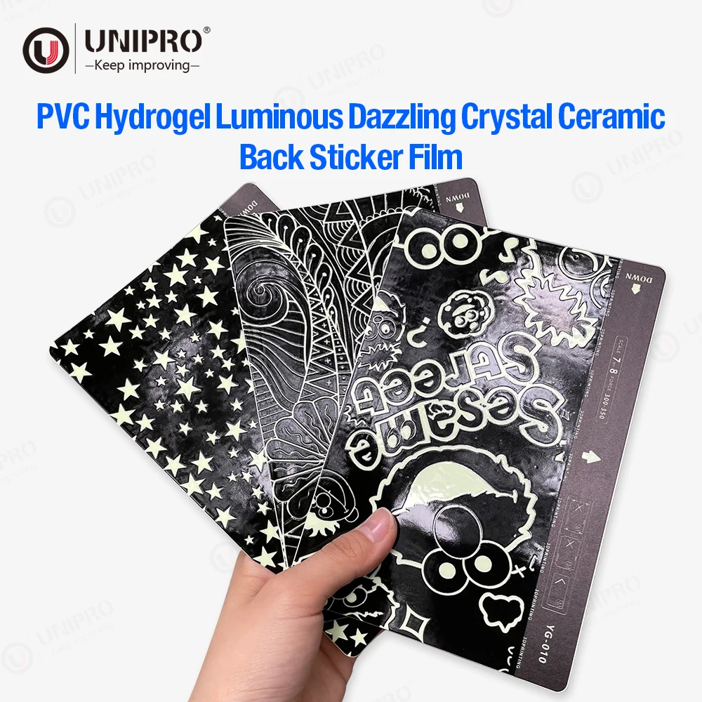 Pet Hydrogel Luminous Dazzling Crystal Ceramic Back Sticker Protector Film Raw Material For Cutting Machine