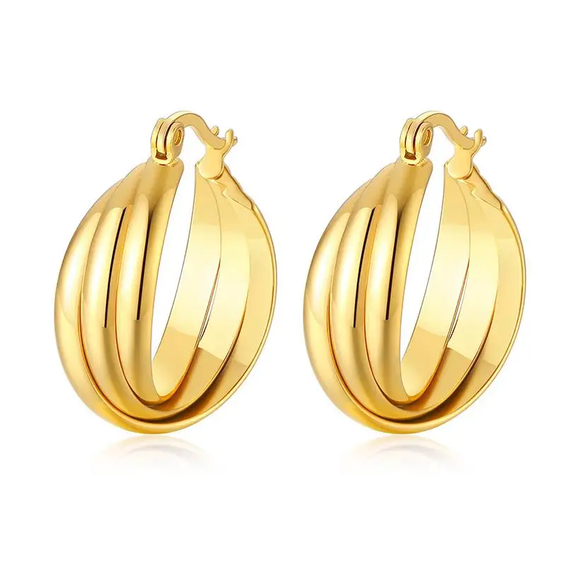 Stainless Steel Alloypendientes Earrings Bow Oem/Odm Gold Plated Studs Drop Free Shipping Wedding Oversized Lucky Clover Earring