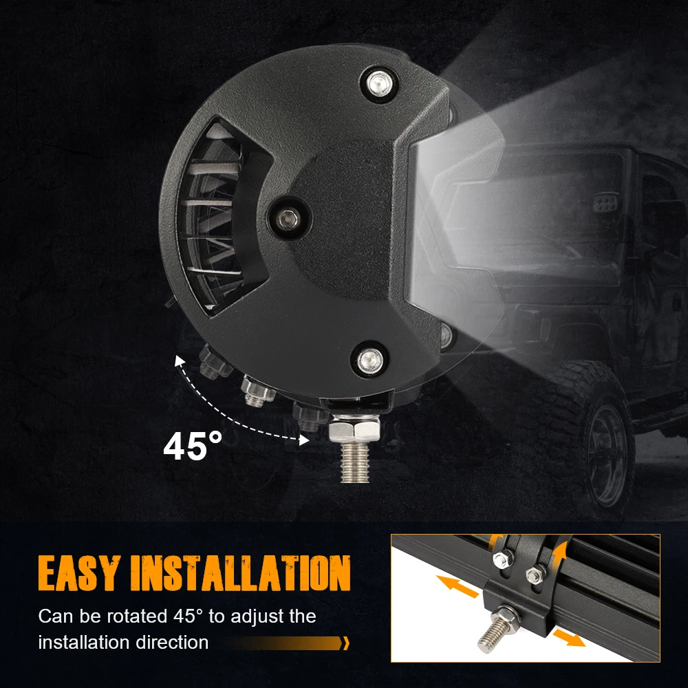 Novsight Led Light Bar 4 Inch 60W 120W Spot Flood Combo Led Driving Lamp Off Road Lights Barra Led Work Light Boat Lamp