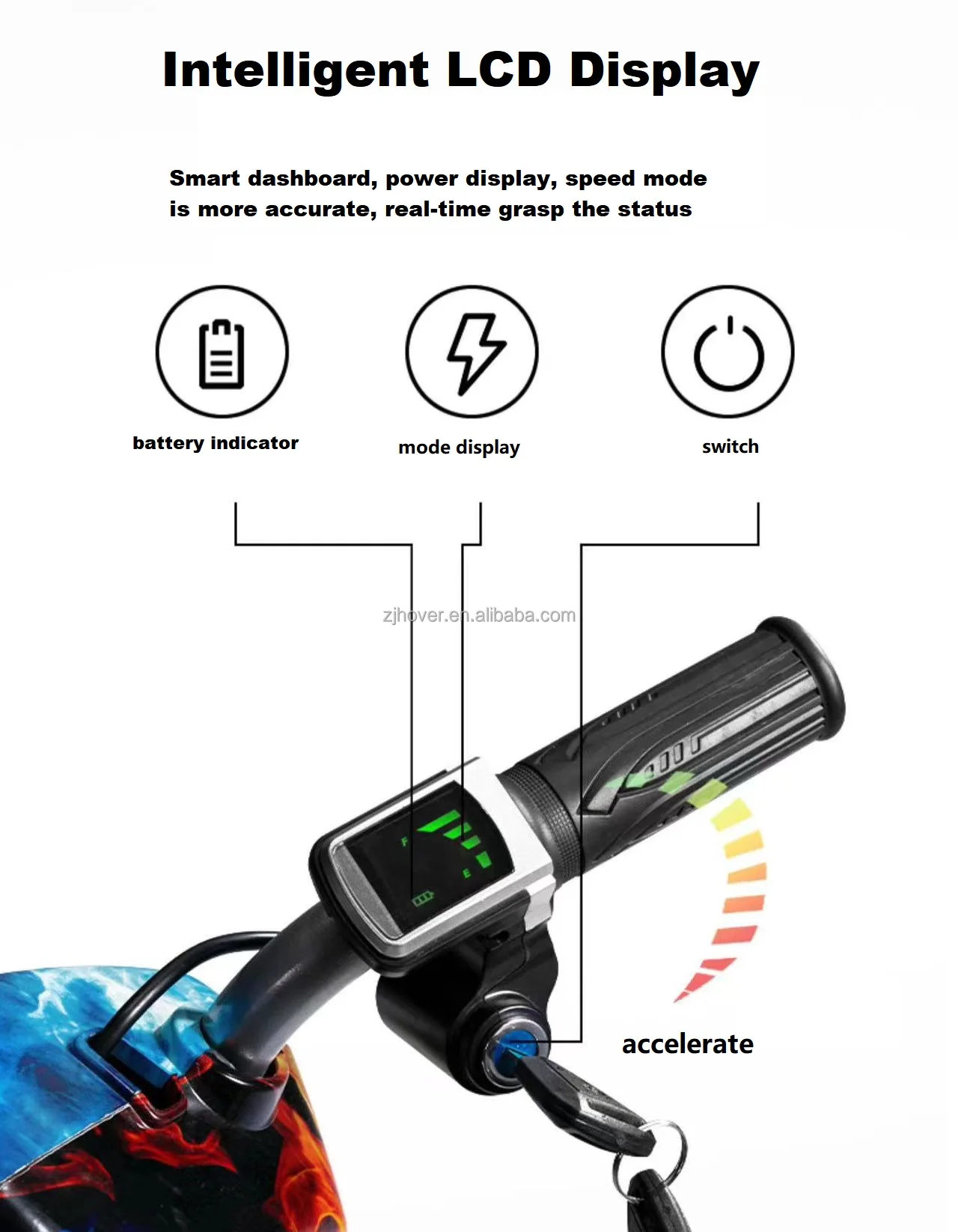 Crazy drift cart for kids 8 inch motor e-scooter 3 wheel speed electric drift kart lithium battery drive drift trike