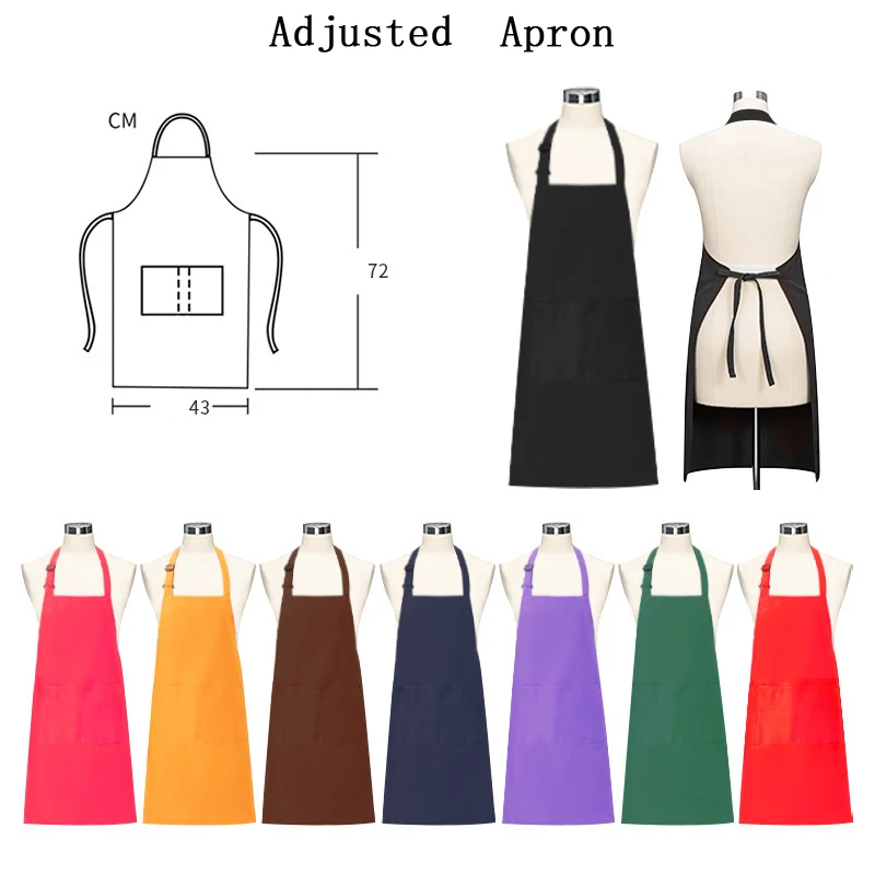 Кухонный Водонепроницаемый Фартук из полиэстера без рукавов с напечатанным логотипом на заказ