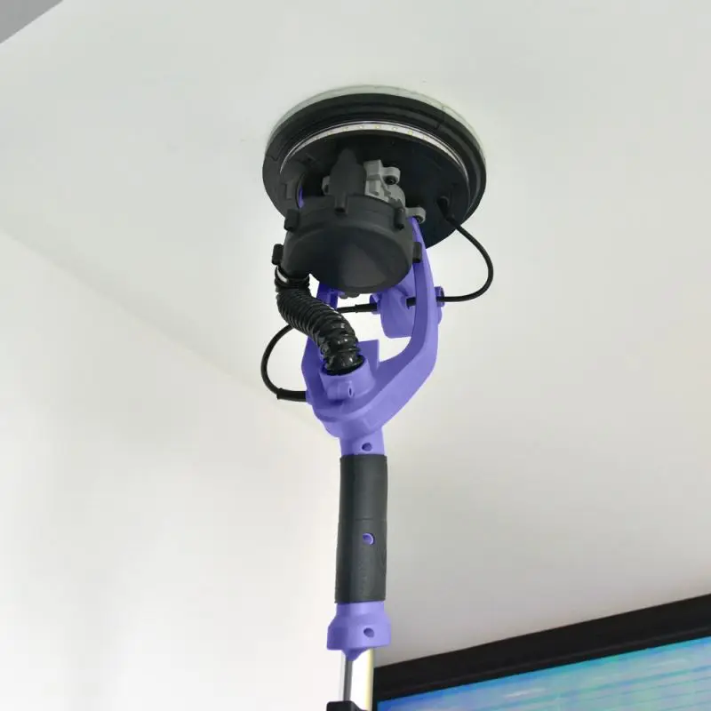 Cheap price hot drywall sander 800W hand drywall sander wall polisher with LED light 6 variable speed foldable style