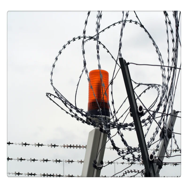 Mobile razor wire security barriers,fence top spikes