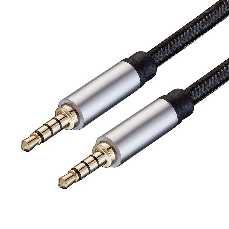 Xput High End Custom Audio Jack Cable 4 Pole 3 Pole 3.5 MM 3.5MM Male To Male Aux Auxiliary Cord Cable 1M 1.5M 2M 3M 5M