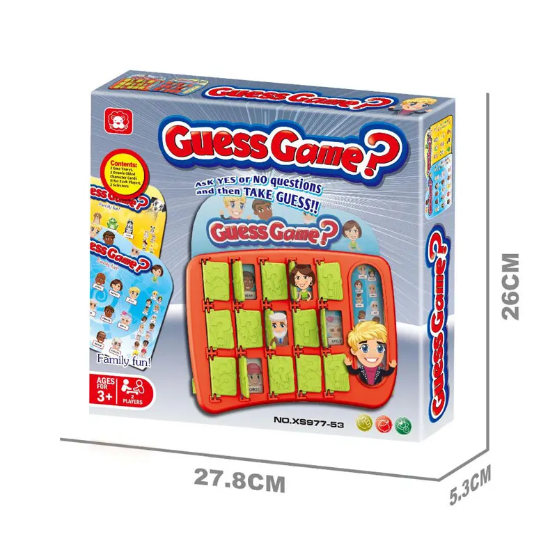 Family fun educational thinking exercise toys guess who board game for 3+ kids