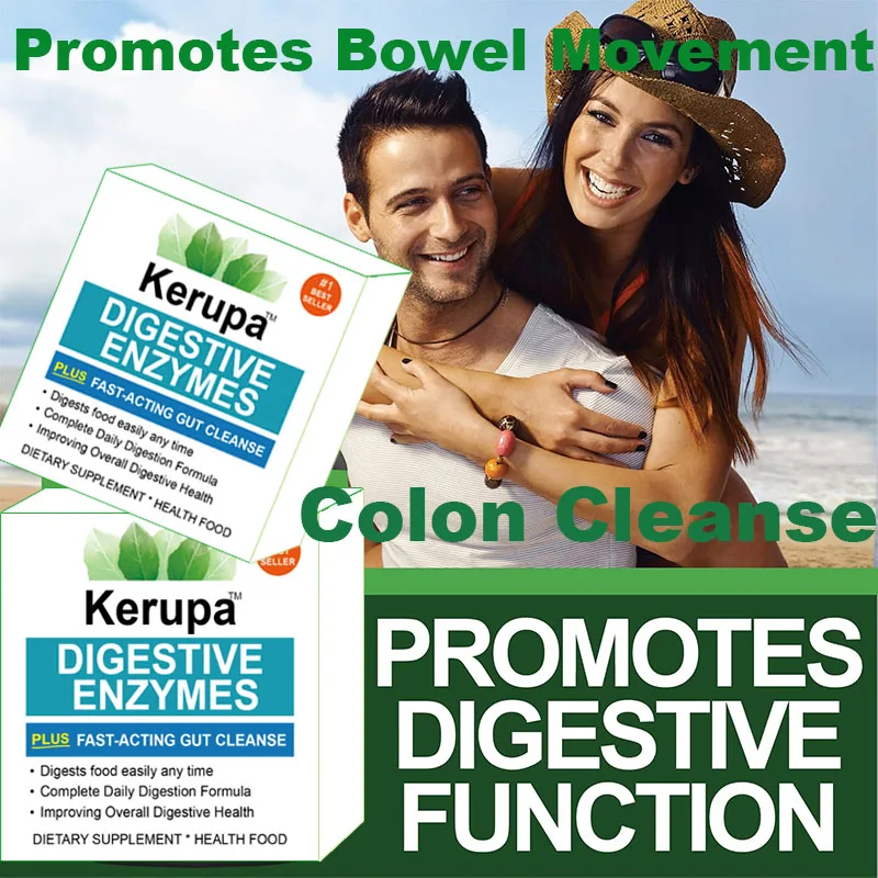 Digestive Enzymes for Digestive Health & Gut Health Gut Cleanse PILLS for Men and Women - 30 CT