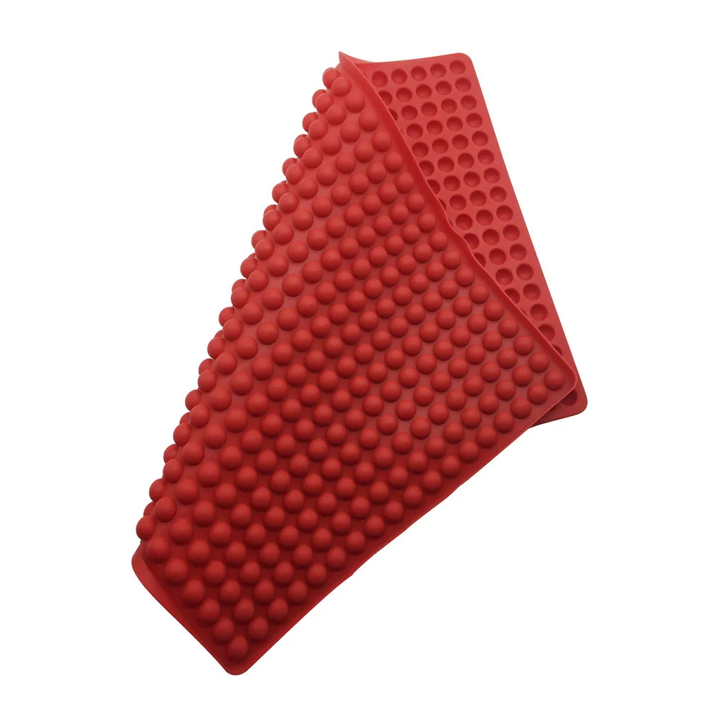 468 cavity small mini round circle ball pet cookies silicone baking mat for dog and cat treats