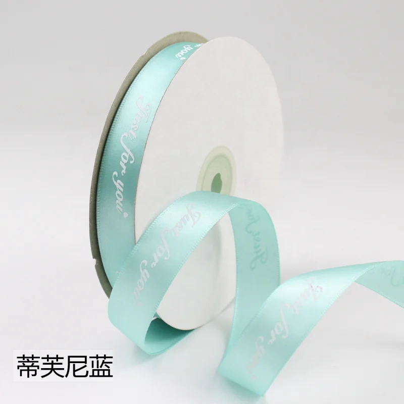 
3/4inch 2cm flowers decorated ribbon printed letters gift ribbon cake birthday gift wrapping ribbon 