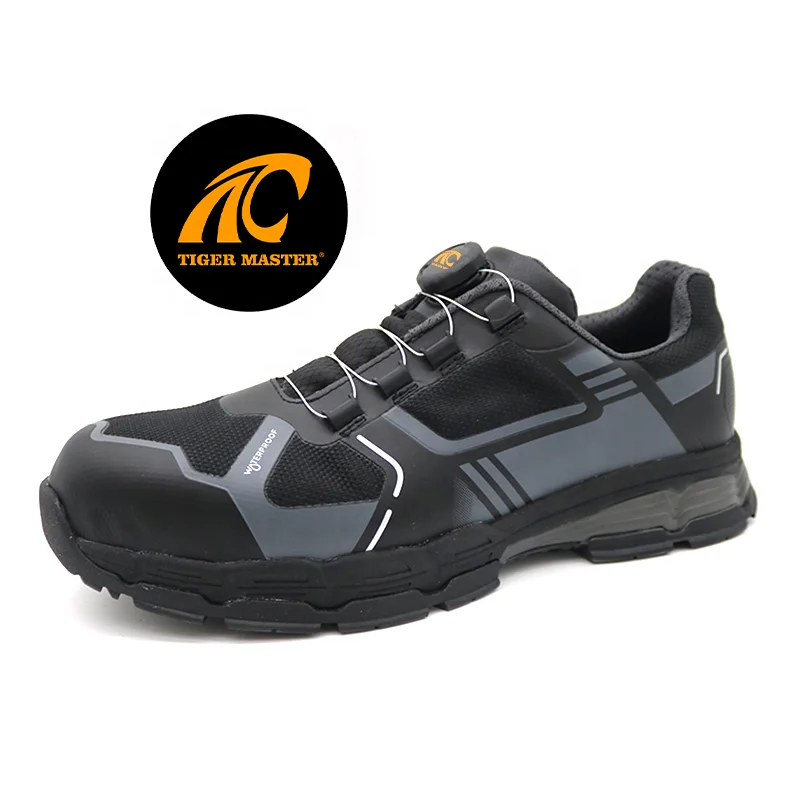 Oil and acid resistant anti slip prevent puncture fiberglass toe outdoor hiking waterproof safety shoes s3 high quality