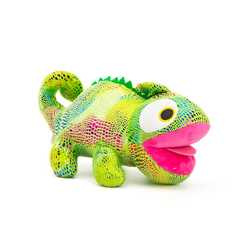 Unique Plush Lizard Toy With Red Lips Shiny Fabric High Quality Filling Stuffed Lizard Toy