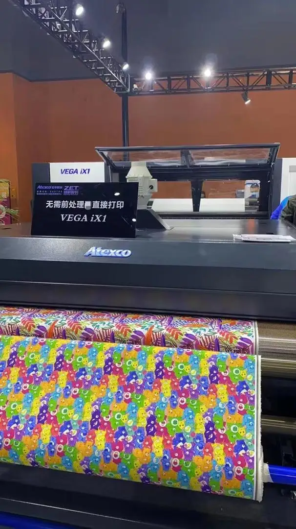 Industrial-grade paint high-speed direct-injection printing machine cloth pure cotton sizing-free direct digital printer