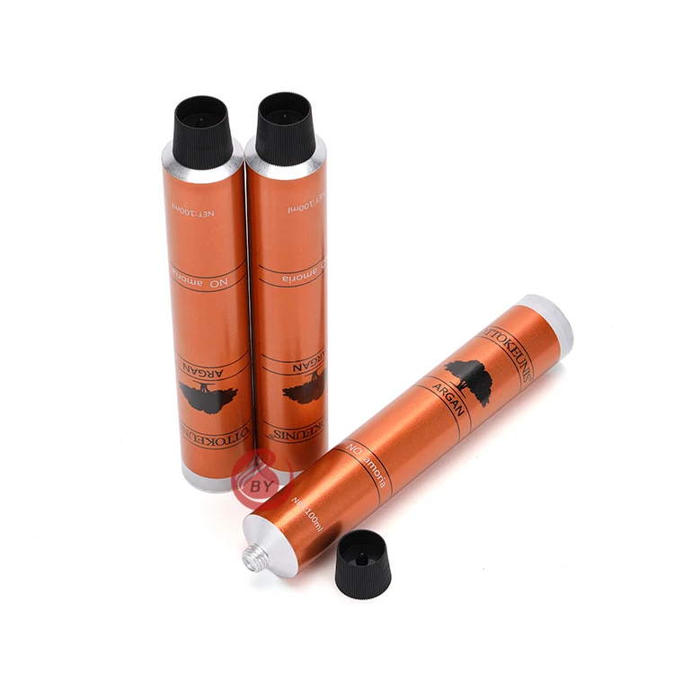 
Eco-friendly aluminum tubes private label empty tubes for hair color cream 