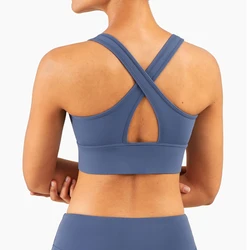 High Quality Hot Sale New Design Eco-friendly Nude Sports Bra Sweat-wicking For Gym Fitness