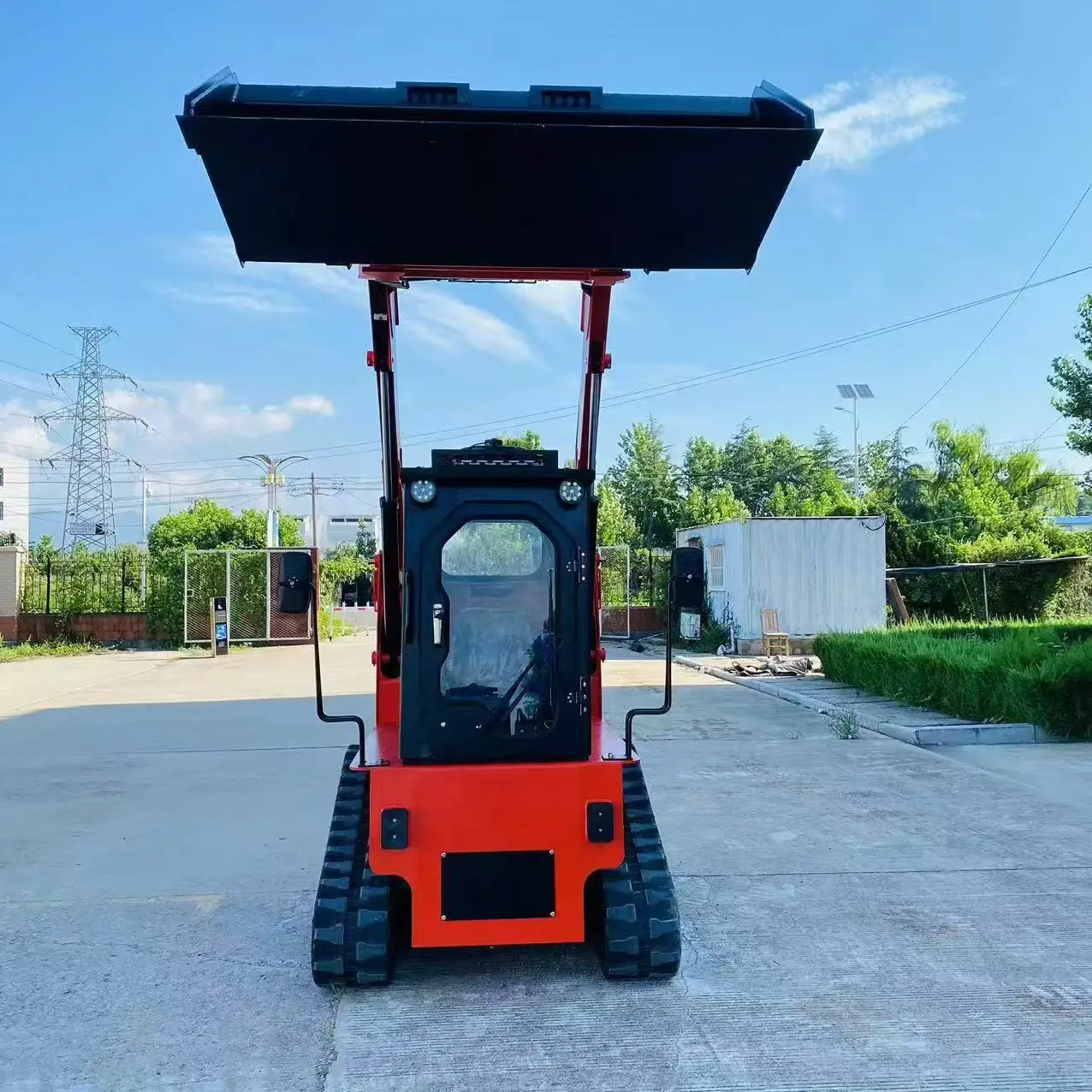 Скольжение погрузчик 700 кг строительное оборудование мини-погрузчик Kubota