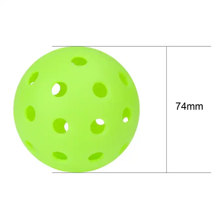 USAPA approved Custom logo Plastic-PE 74MM 40 Holes Pickleball Outdoor Sport