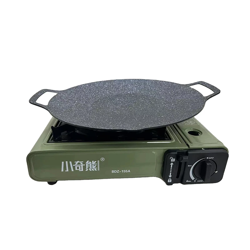 Wholesale Manufacturer Nonstick Frying Pizza Grill Pan Camping Outdoor Cookware