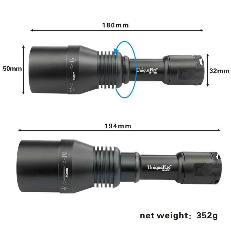 Xm-L2 1200Lm супер яркий Масштабируемые фонарик мощный тактический светодиодный карманный brightenlux перезаряжаемая охотничья фонарики