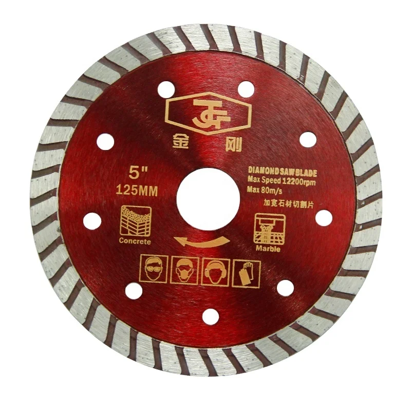 diamond dry or wet cutting disc 5inch 125mm Stone Marble Granite concrete cutting tool turbo dry diamond marble saw blade