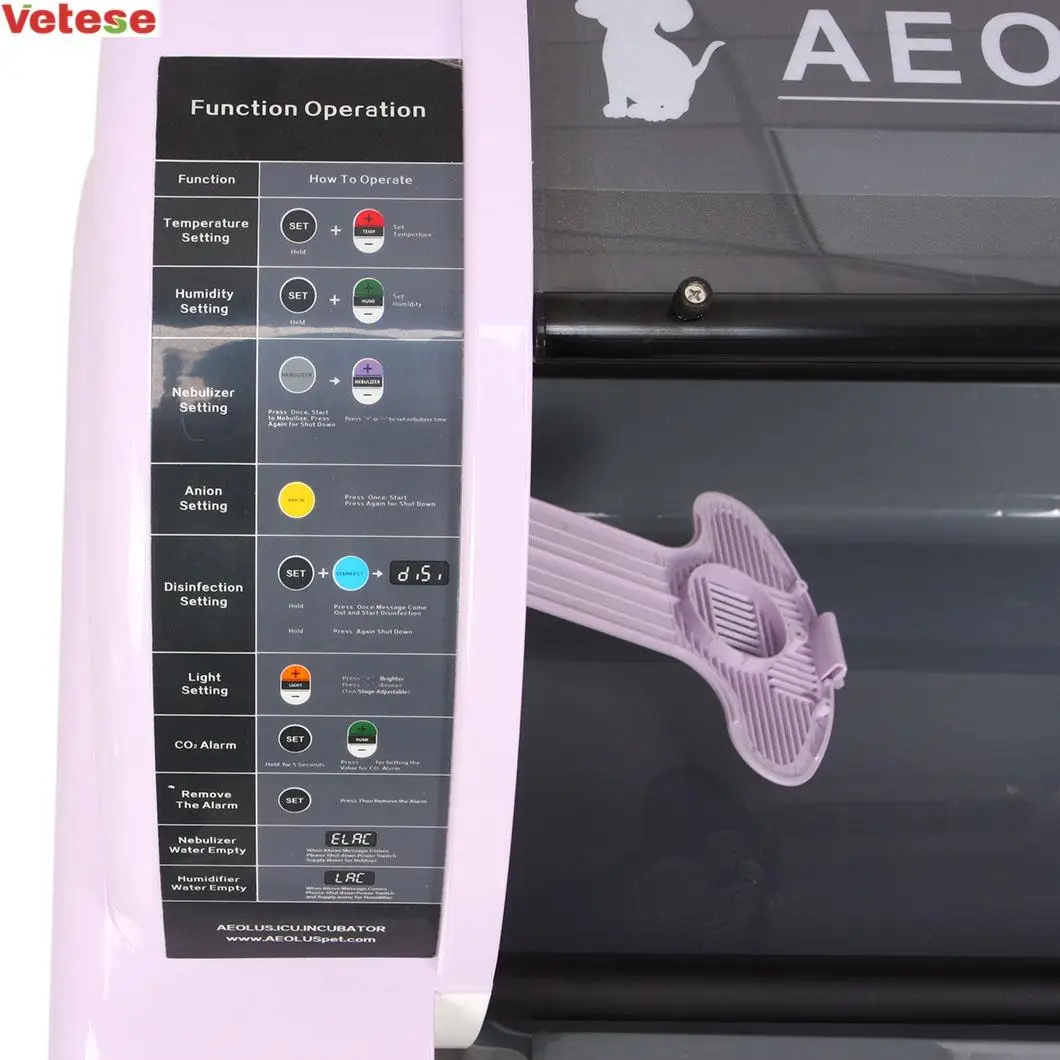 Animal Medical Equipment Clinic Use ICU Portable Vet Puppy Cat Incubator