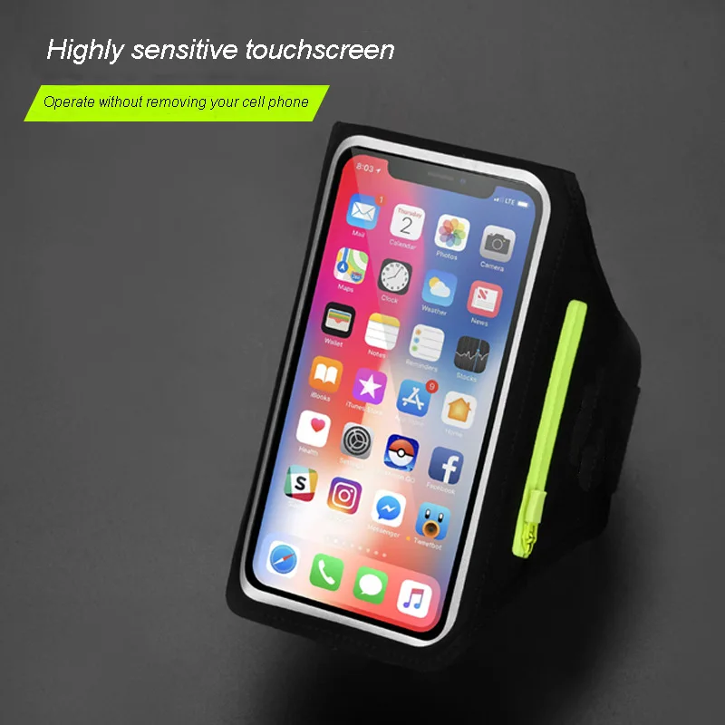 Universal Waterproof Mobile Phone Holder Arm Case Bag Running Armband With Key Pocket For Men And Women
