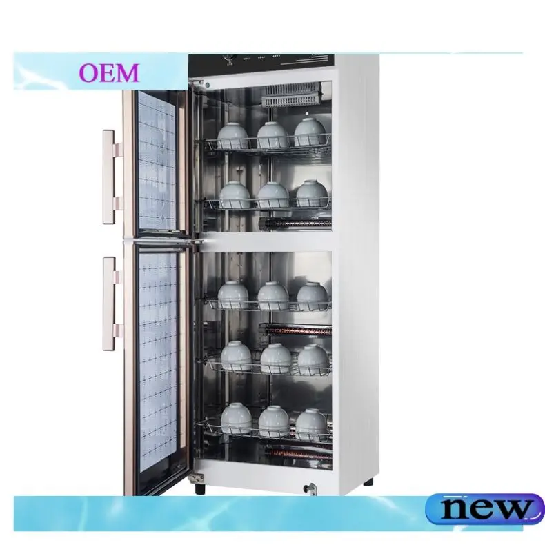 Коробка из нержавеющей стали, вертикальная Циркуляция горячего воздуха, для коммерческих помещений, с магнитной чашкой для вина, шкафчик для дезинфекции