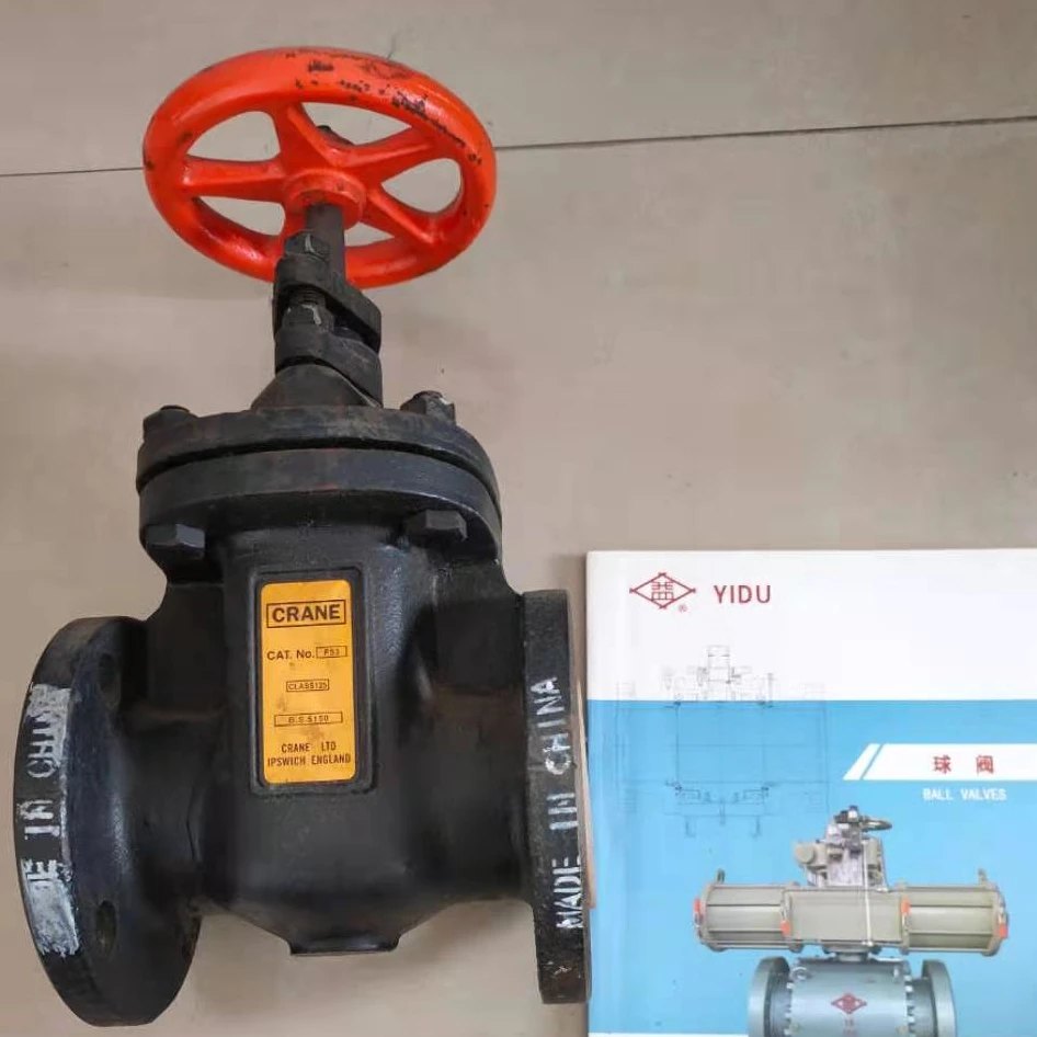 
 Crane type iron gate globe check valves and Y strainer class 125  