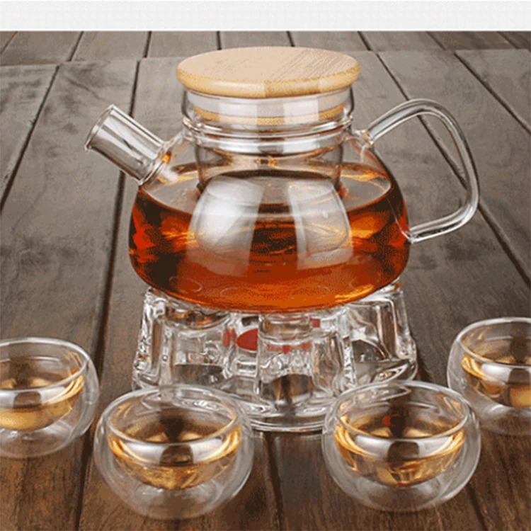 800ml Multifunctional Glass Teapot for Making Tea and Boiling Tea Glass Pot for Electromagnetic Oven Glass Pot for Gas Stove