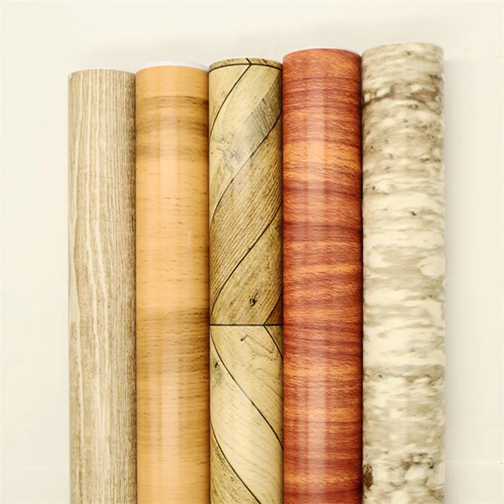 Wood Grain Water Proof Fancy China Factory Self-Adhesive Wallpaper Home Decorative Sticker With Good Quality