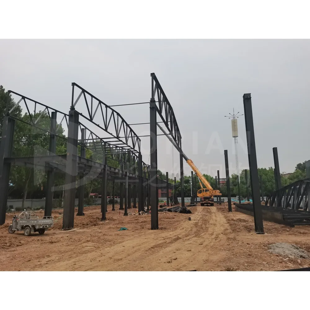 50 x 120 Prefabricated Metal Building Prefab Steel Structure Scrap Warehouse With Living Quarters