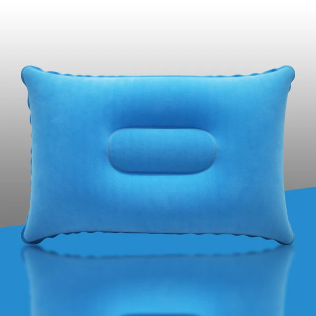 Portable Ultralight Inflatable PVC Nylon Air Pillows Camping Sleep Cushion Travel Hiking Beach Car Plane Head Rest Camp Gears