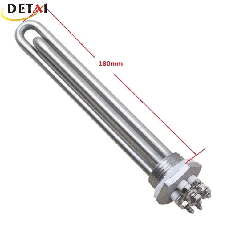 Нагревательный элемент из нержавеющей стали 48 в 1500 Вт DC, погружной нагревательный элемент для воды