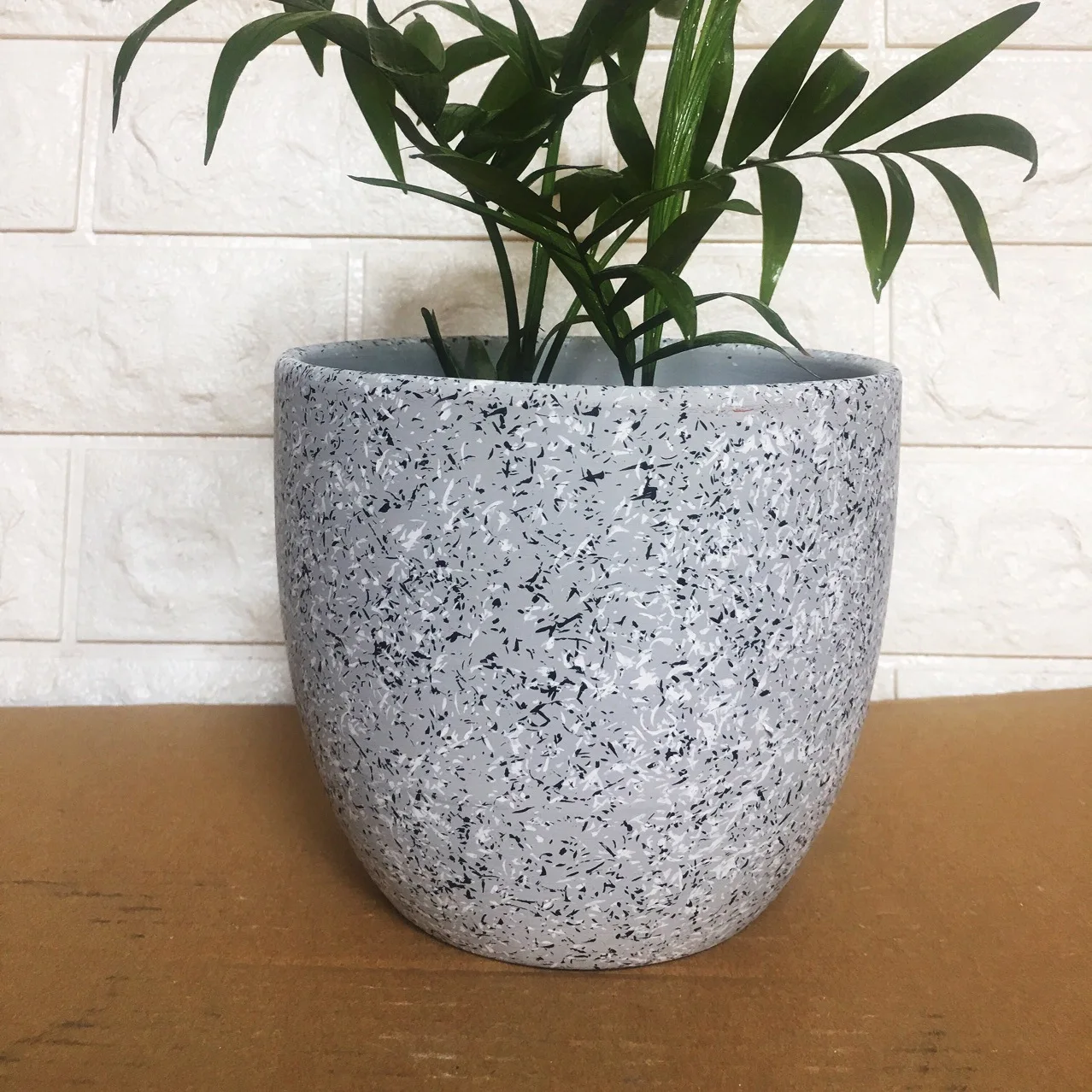 Table Top Red Earthenware Egg-shaped Succulent Terracotta Planter Garden Flower Pots for Home, Garden Ceramic CLASSIC Round Fall