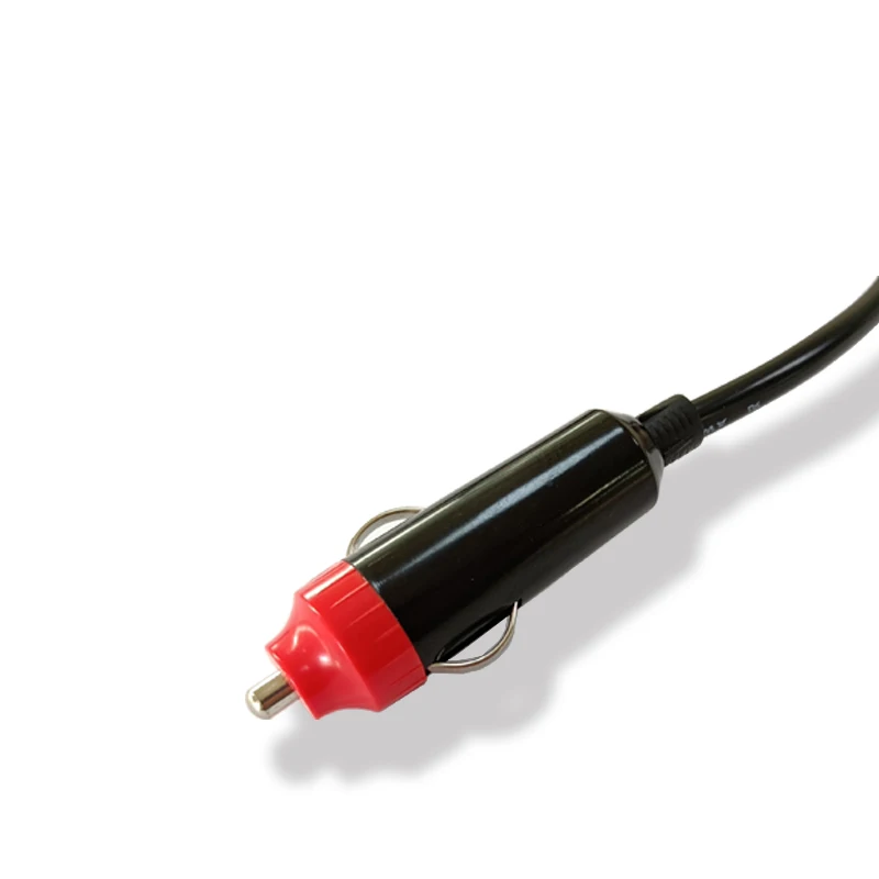 BC5520680 Heavy-Duty Cigarette Lighter Plug,Male Cigarette Lighter Socket to Battery Alligator Clips Clamp