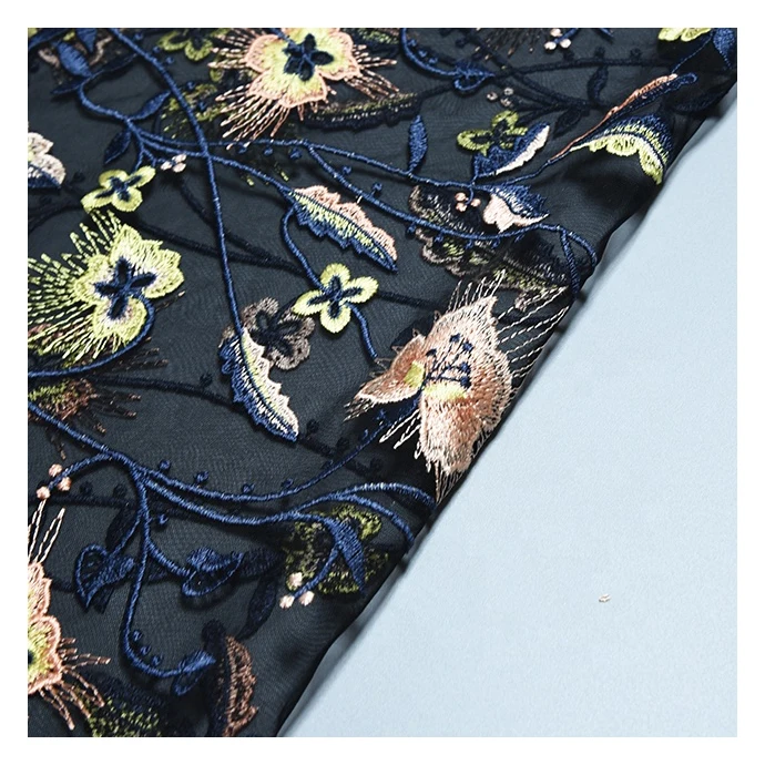 HA-16463B Высококачественная модная Тюлевая сетчатая элегантная Цветочная вышивка для свадебных платьев