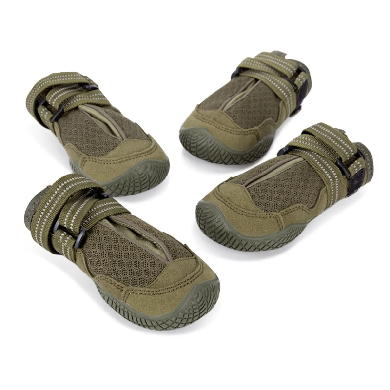 Winhye Waterproof Windproof Dog Boots Soft Mesh Design Comfortable Durable Pet Outdoor Shoes Sports Shoes Solid 10pcs Stocked