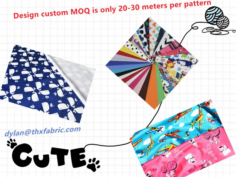 TPU Film Fabric Polyurethane Laminate PUL Fabric Waterproof Cloth Diaper Fabric