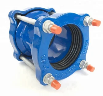 Ductile iron pipe fitting flexible restrainted joint DN200 PN16 universal coupling ductile iron