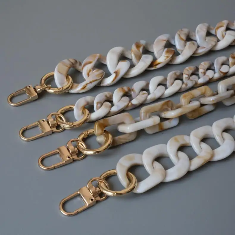 New Design Bags Chains Handbag Accessories Hanger Bag Chain Acrylic For Handbags