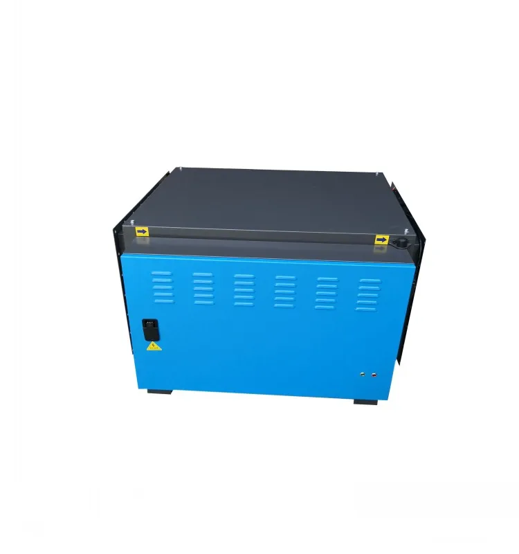 Electrostatic smoke cleaner with an exhaust fan for laser cutter machines