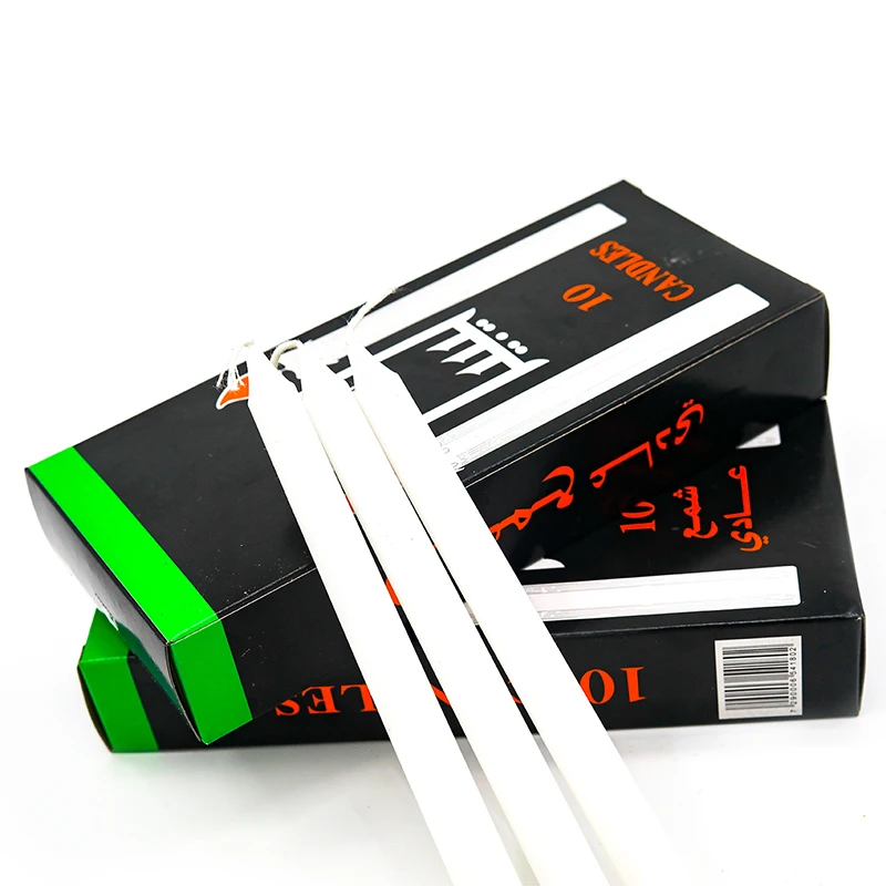 Wholesale Shrink Wrapped Wax Raw Material Experienced Multi Color Taper Candle Factory Supplier