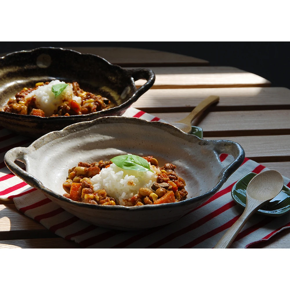 Japanese cheap ceramic cereal bowl with colorful floral designs