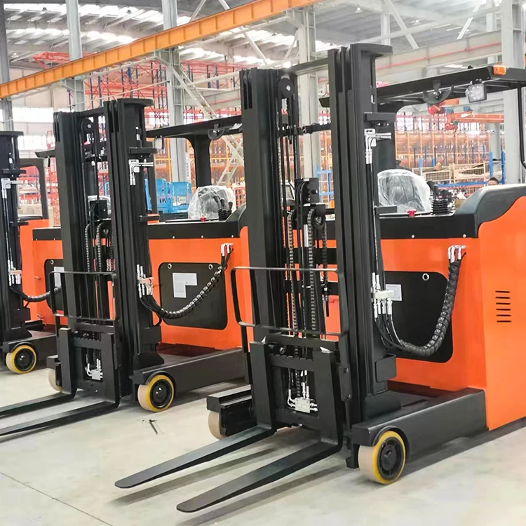 lifting semi electric stackers pallet stacker walking type electric stacking truck forklift