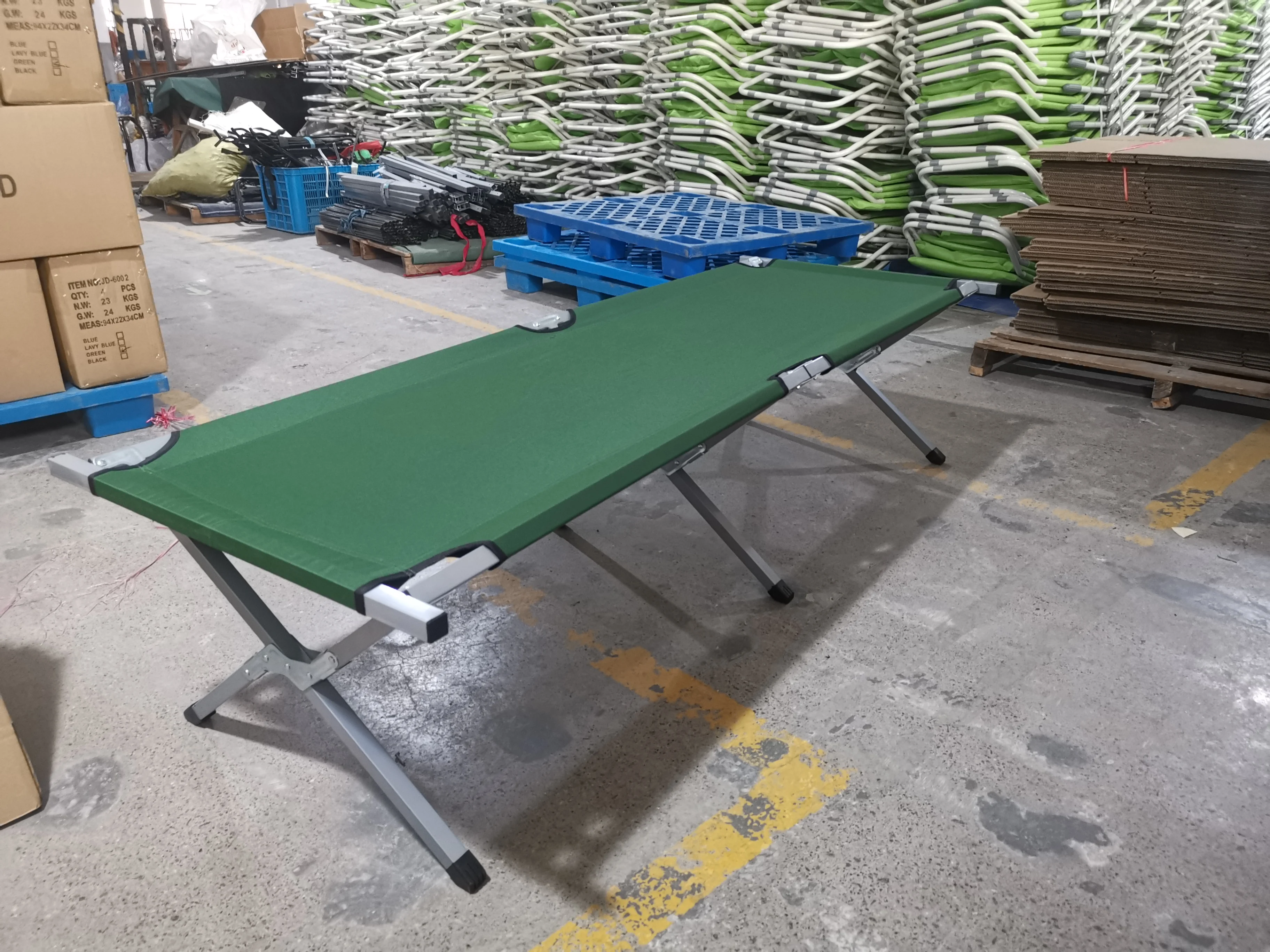 
Foldable aluminum and metal folding bed stretcher military bed army cot camping folding aluminum bed 