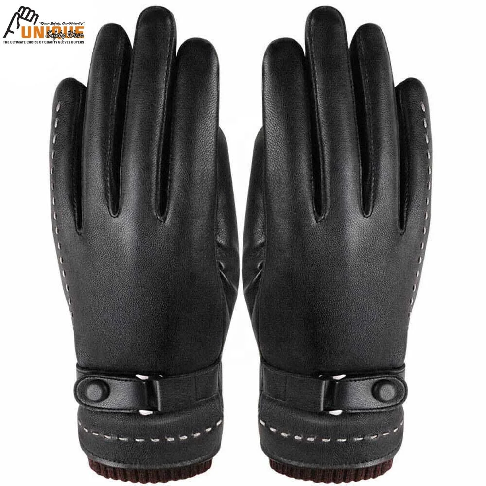 
Fashion Women Motorcycle Gloves Leather Touch Screen Winter Warm Driving Mittens 