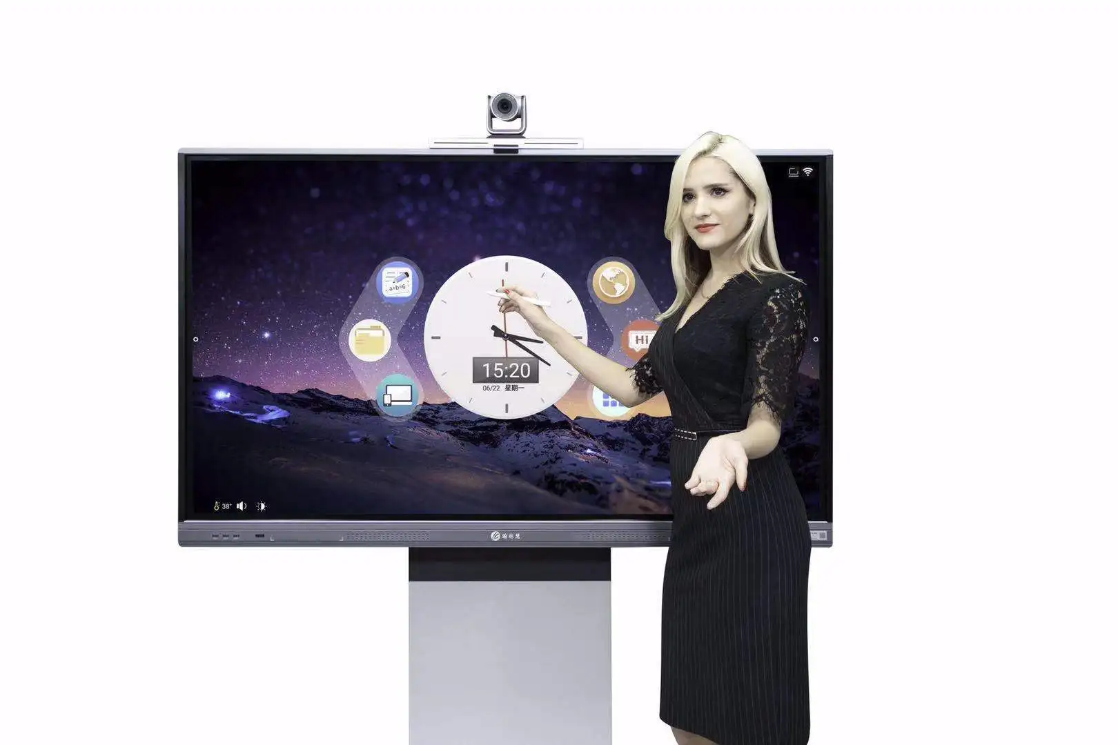 Portable Finger Multi Touch Screen Smart LCD Display Classroom Electronic Digital Interactive Whiteboard for School