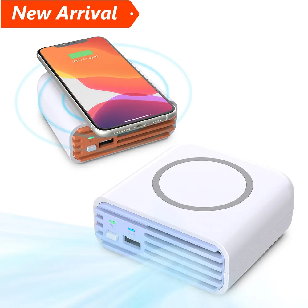 Portable Mini Desktop Air Cleaner 15W 3-In-1 USB Wireless Charging Small Hotel Indoor Air Purifier