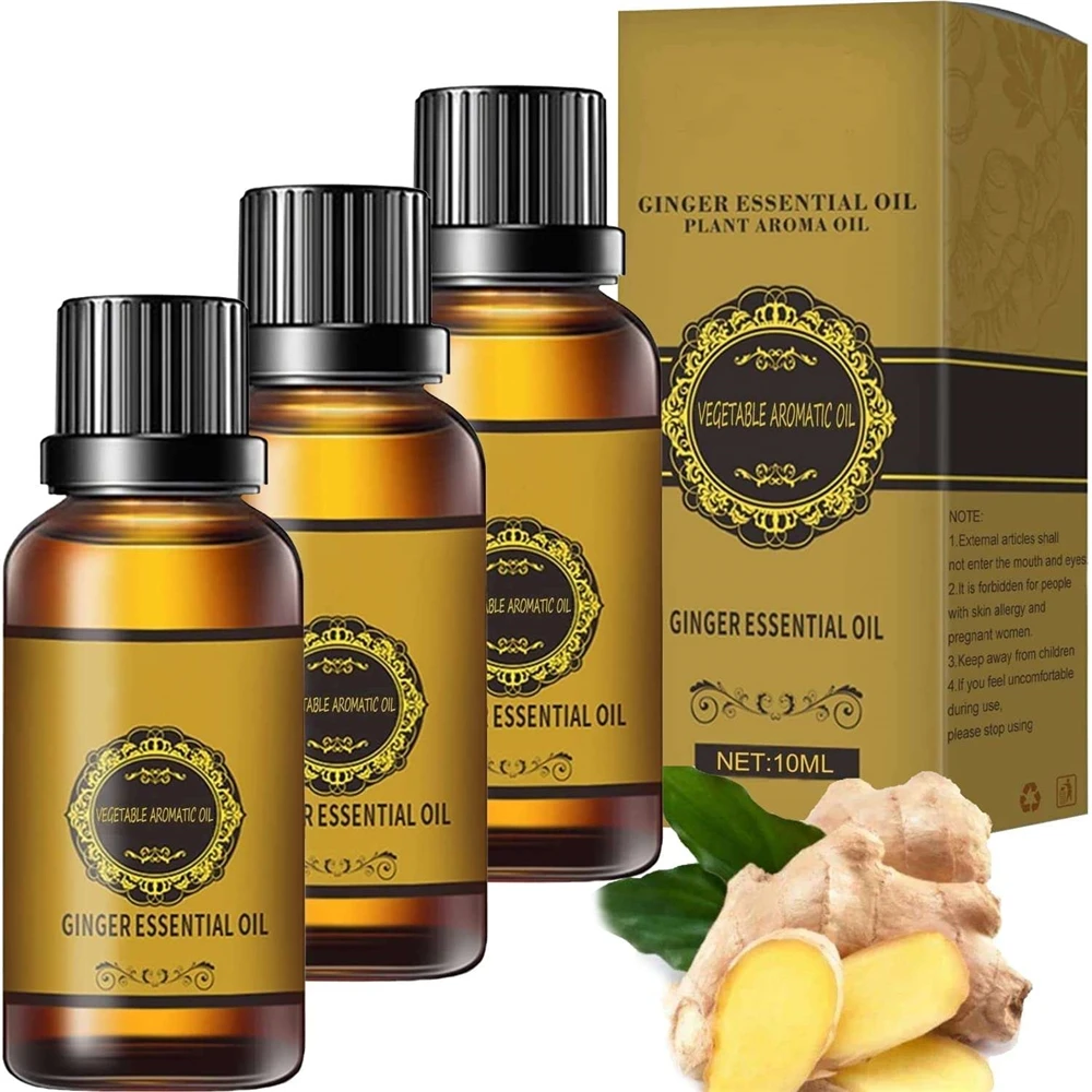 Oil Manufacturers Natural Ginger Belly Fat Drainage Oil 30ml for Lady and Man Tummy Weight-Loss Ginger Massage Body Slimming Oil